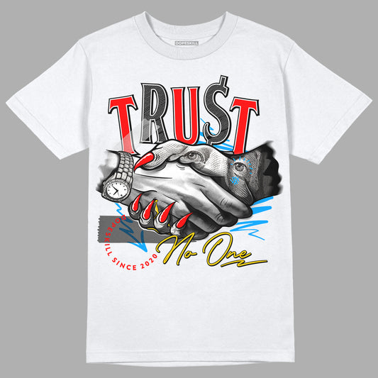 Fruity Pebbles Dunks DopeSkill T-Shirt Trust No One Graphic - White