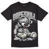 Jordan 4 Retro SE Craft Photon Dust DopeSkill T-Shirt Sick Bear Graphic Streetwear   - Black