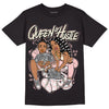 Jordan 1 High OG WMNS Washed Pink DopeSkill T-Shirt Queen Of Hustle Graphic Streetwear - Black