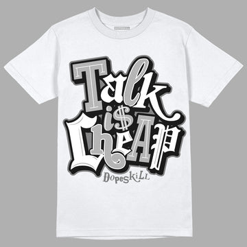 Stealth 12s DopeSkill T-Shirt Talk Is Chip Graphic - White 