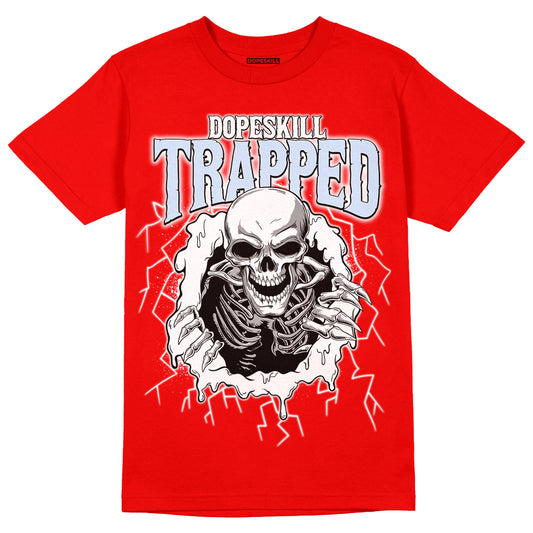 Cherry 11s DopeSkill Varsity Red T-shirt Trapped Halloween Graphic