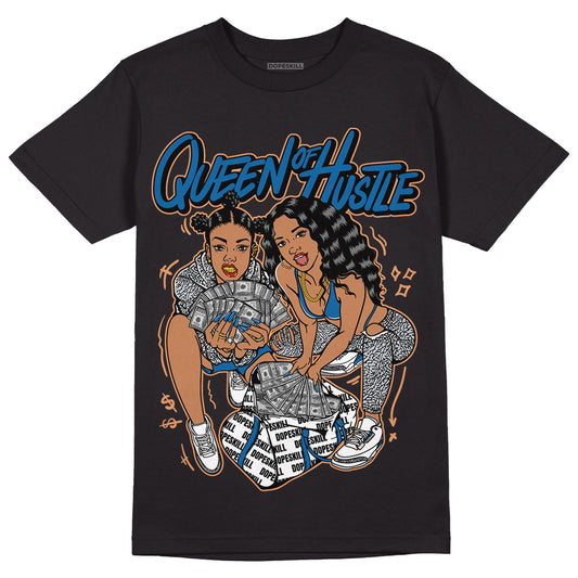 Jordan 3 Retro Wizards DopeSkill T-Shirt Queen Of Hustle Graphic Streetwear - Black