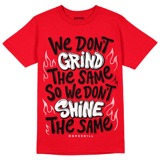 Red Thunder 4s DopeSkill Red T-shirt Grind Shine Graphic