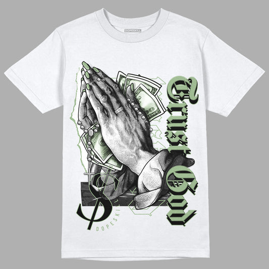 Seafoam 4s DopeSkill T-Shirt Trust God Graphic - White
