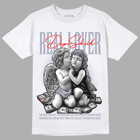 Jordan 13 Retro 'Black Flint' DopeSkill T-Shirt Real Lover Graphic Streetwear - White