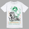 Nike SB x Jordan 4 “Pine Green” DopeSkill T-Shirt Show Me The Money Graphic Streetwear - White