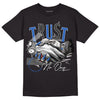 True Blue 1s DopeSkill T-Shirt Trust No One Graphic - Black