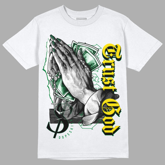 Dunk Low Reverse Brazil DopeSkill T-Shirt Trust God Graphic - White