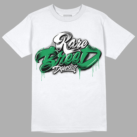 Jordan 3 WMNS “Lucky Green” DopeSkill T-Shirt Rare Breed Type Graphic Streetwear - White