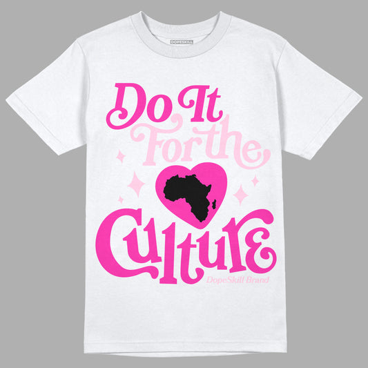 Dunk Low GS 'Triple Pink' DopeSkill T-Shirt Do It For The Culture Graphic Streetwear - White