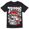 Jordan 1 High 85 Black White DopeSkill T-Shirt Trippin Graphic Streetwear  - Black