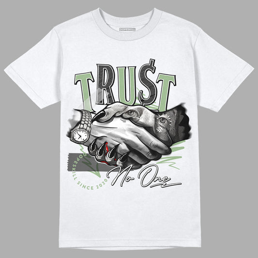 Seafoam 4s DopeSkill T-Shirt Trust No One Graphic - White 