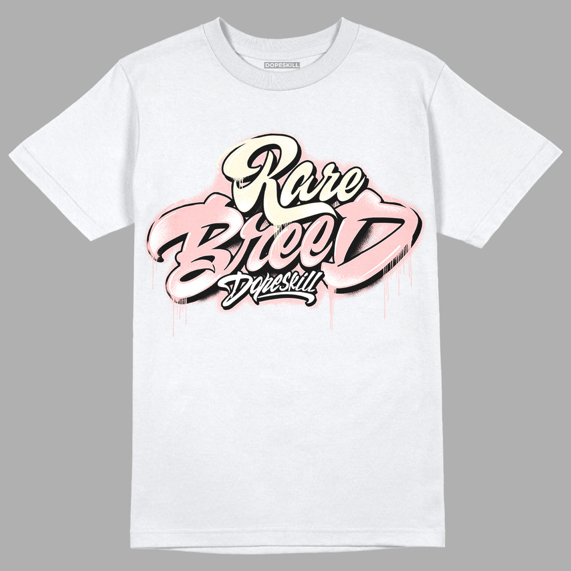 Jordan 1 High OG WMNS Washed Pink DopeSkill T-Shirt Rare Breed Type Graphic Streetwear - White