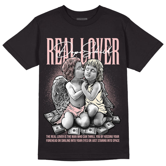 Jordan 1 High OG WMNS Washed Pink DopeSkill T-Shirt Real Lover Graphic Streetwear - White