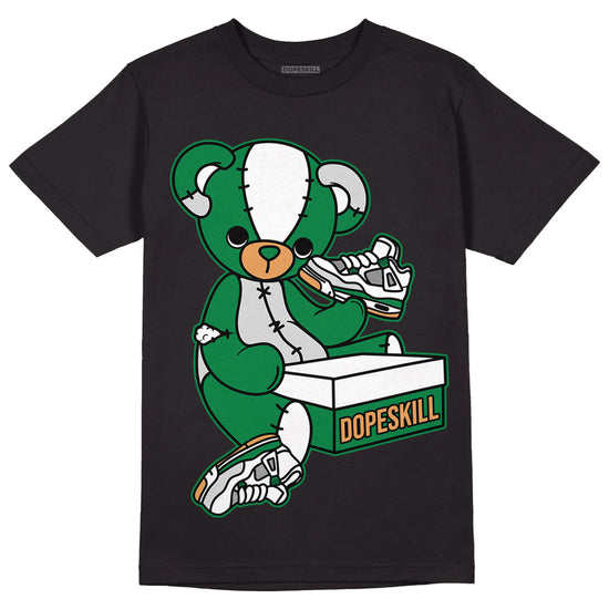Nike SB x Jordan 4 “Pine Green” DopeSkill T-Shirt Sneakerhead BEAR Graphic Streetwear - Black