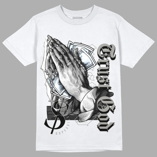 Jordan 6 Retro Cool Grey DopeSkill T-Shirt Trust God Graphic Streetwear - White