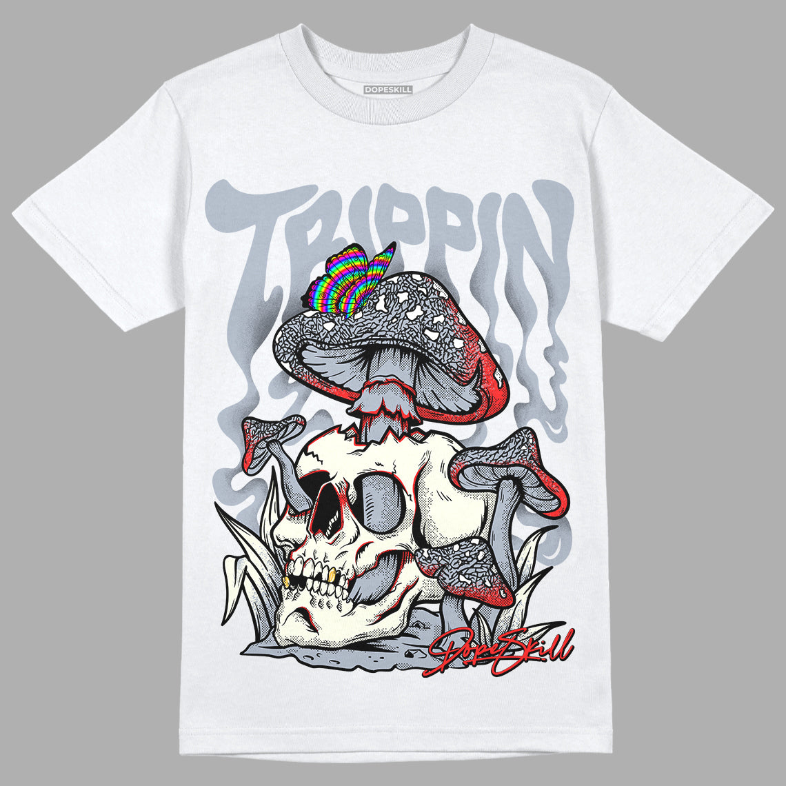 Jordan 3 Retro White Cement Reimagined DopeSkill T-Shirt Trippin Graphic Streetwear - White