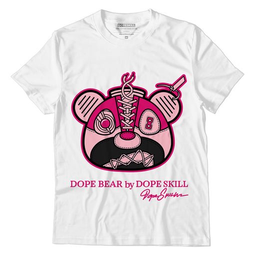 AJ 1 Mid Coral Chalk DopeSkill T-Shirt Sneaker Bear Head Graphic