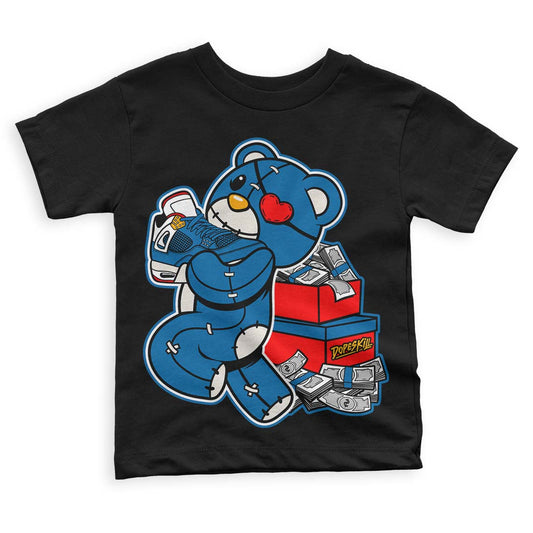 Messy Room 4S DopeSkill Toddler Kids T-shirt Bear Steals Sneaker Graphic - Black