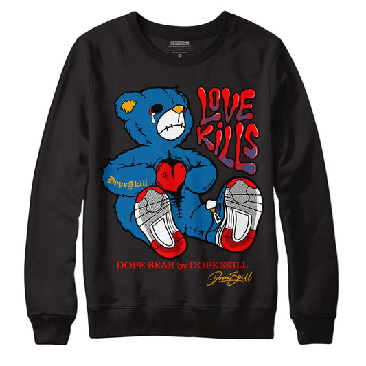 Messy Room 4S DopeSkill Sweatshirt Love Kills Graphic - Black