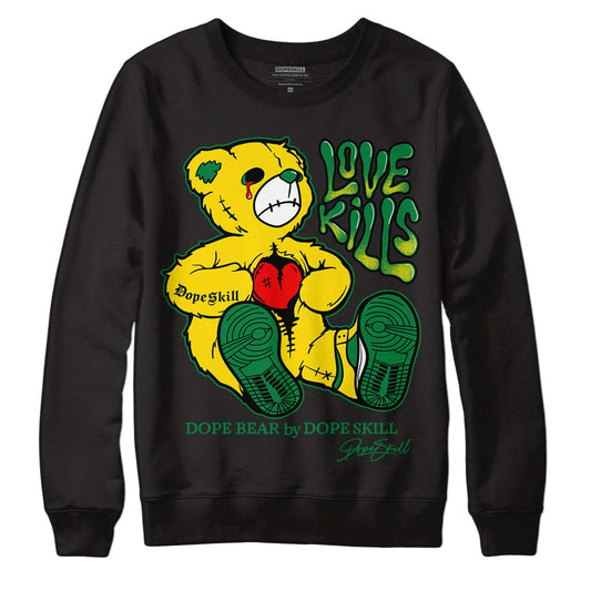 Dunk Low Reverse Brazil DopeSkill Sweatshirt Love Kills Graphic - Black