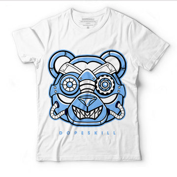 AJ 6 University Blue DopeSkill T-Shirt Robo Bear Graphic