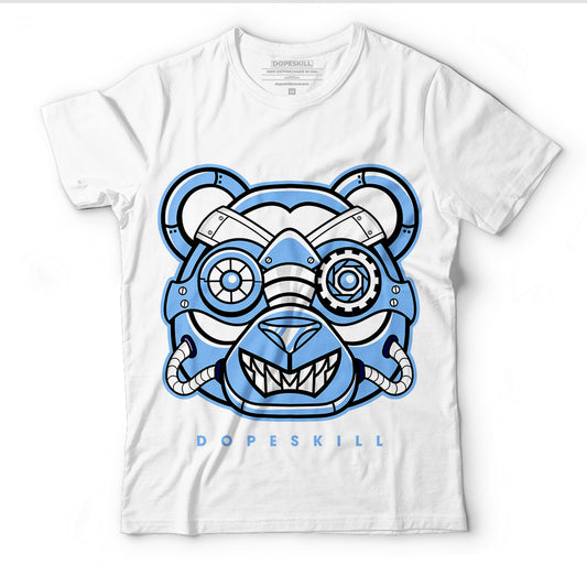 AJ 6 University Blue DopeSkill T-Shirt Robo Bear Graphic