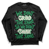 Jordan 2 Retro Lucky Green DopeSkill Long Sleeve T-Shirt Grind Shine Graphic Streetwear - Black 