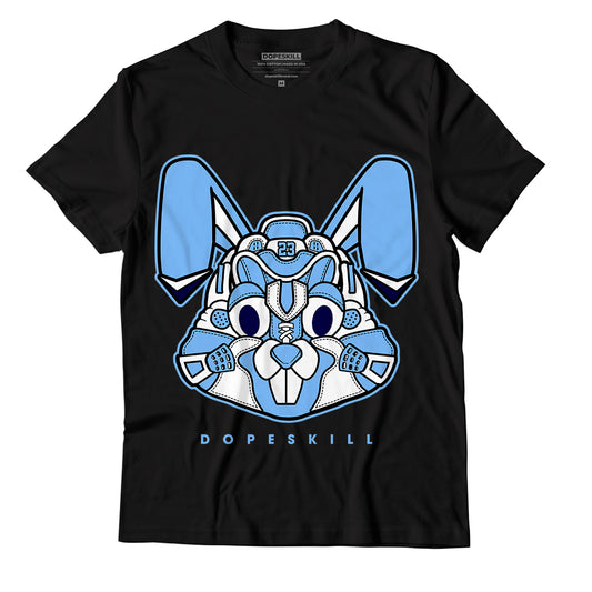 AJ 6 University Blue DopeSkill T-Shirt Sneaker Rabbit Graphic