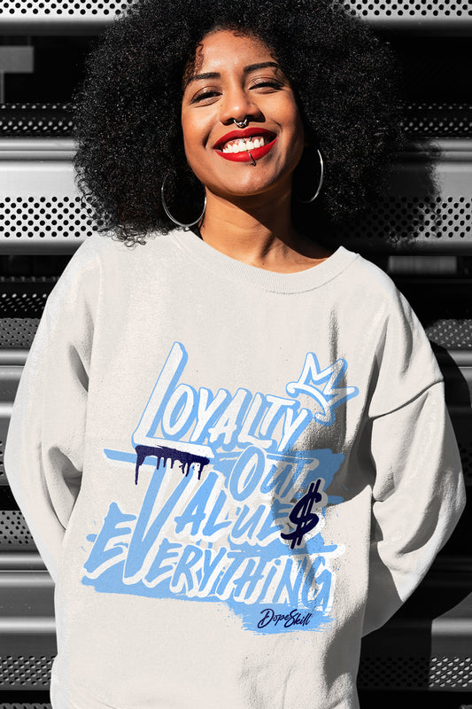 AJ 6 University Blue DopeSkill Sweatshirt LOVE Graphic