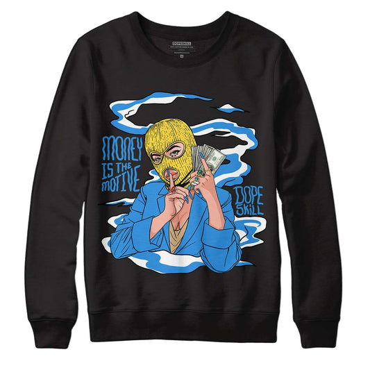 SB Dunk Low Homer DopeSkill Sweatshirt Money Is The Motive Graphic - Black