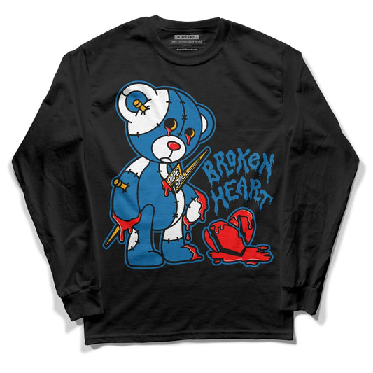 Messy Room 4S DopeSkill Long Sleeve T-Shirt Broken Heart Graphic - Black