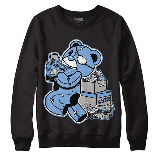 Jordan 5 Retro University Blue DopeSkill Sweatshirt Bear Steals Sneaker Graphic Streetwear - Black 