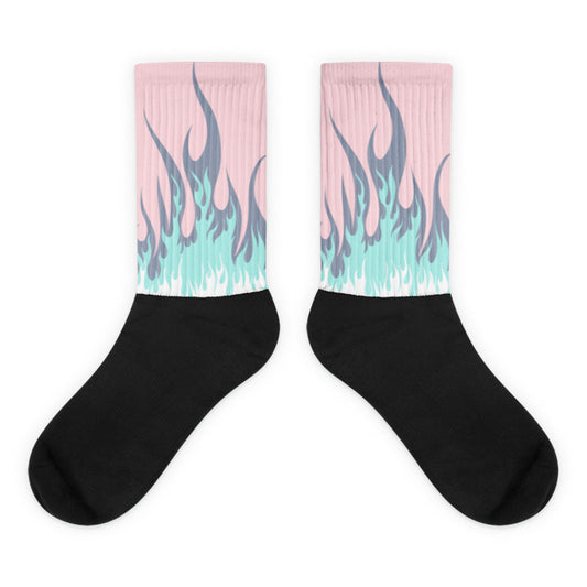 FIRE Sublimated Socks Match Jordan 5 Easter