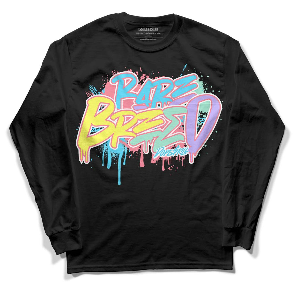 Candy Easter Dunk Low DopeSkill Long Sleeve T-Shirt Rare Breed Graphic - Black