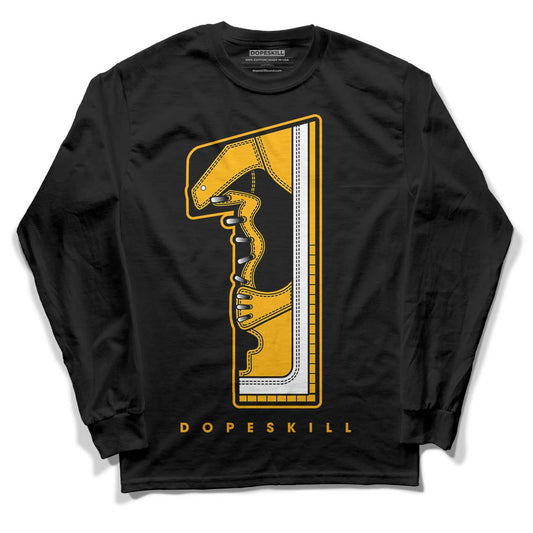 Goldenrod Dunk DopeSkill Long Sleeve T-Shirt No.1 Graphic - Black