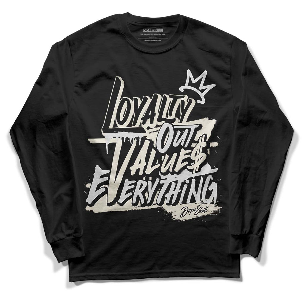 Light Orewood Brown 11s Low DopeSkill Long Sleeve T-Shirt LOVE Graphic - Black