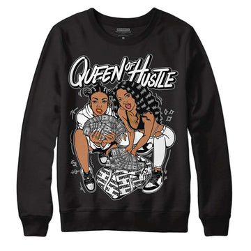 Jordan 1 High 85 Black White DopeSkill Sweatshirt Queen Of Hustle Graphic Streetwear - Black 