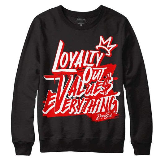 Cherry 11s DopeSkill Sweatshirt LOVE Graphic - Black