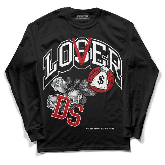 Jordan 13 Retro Playoffs DopeSkill Long Sleeve T-Shirt Loser Lover Graphic Streetwear - Black