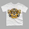 Taxi Yellow Toe 1s DopeSkill Toddler Kids T-shirt Monk Graphic - White 