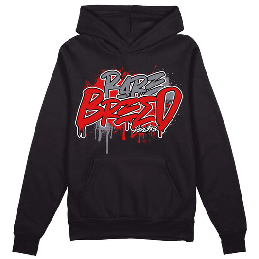 Gym Red 9s DopeSkill Hoodie Sweatshirt Rare Breed Graphic - Black