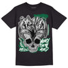 Gorge Green 1s DopeSkill T-Shirt MOMM Skull Graphic - Black