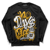 Goldenrod Dunk DopeSkill Long Sleeve T-Shirt No Days Off Graphic - Black 