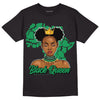 Jordan 1 Low Lucky Green DopeSkill T-Shirt Black Queen Graphic Streetwear - Black