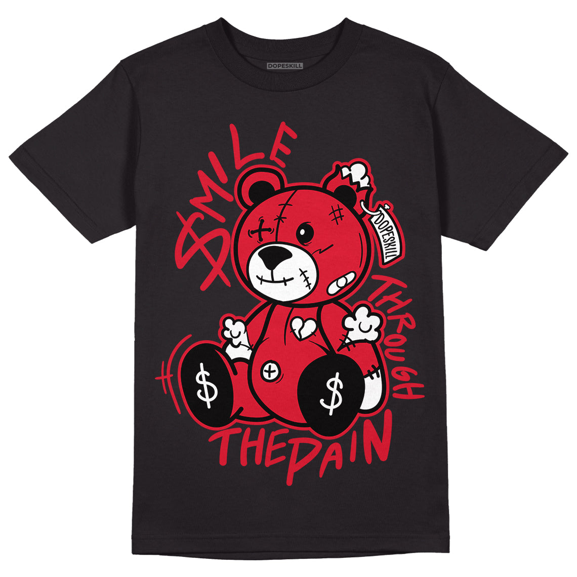 Lost & Found 1s DopeSkill T-Shirt BEAN Graphic - Black