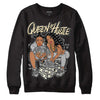 Jordan 4 Retro SE Craft Photon Dust DopeSkill Sweatshirt Queen Of Hustle Graphic Streetwear  - Black 