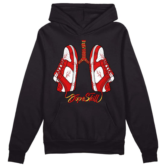 Dunk Low Gym Red DopeSkill Hoodie Sweatshirt Breathe Graphic - Black 