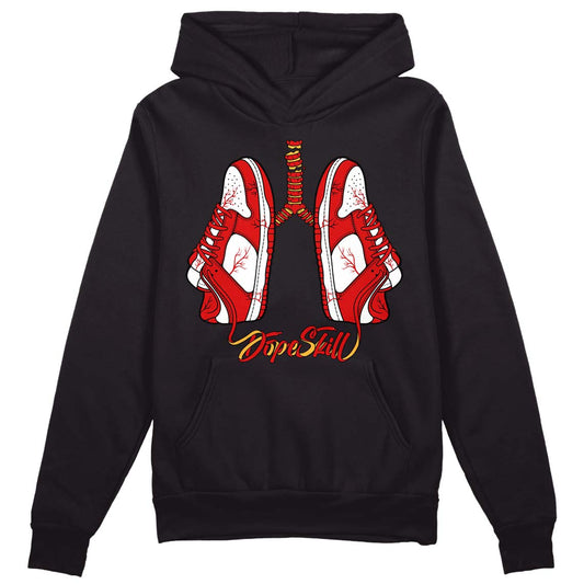 Dunk Low Gym Red DopeSkill Hoodie Sweatshirt Breathe Graphic - Black 