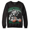 Dunk Low Team Dark Green Orange DopeSkill Sweatshirt Sick Bear Graphic - Black